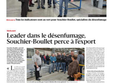 Article dans l'EST Parisien à propos de l'entreprise Souchier Boullet leader dans le désenfumage